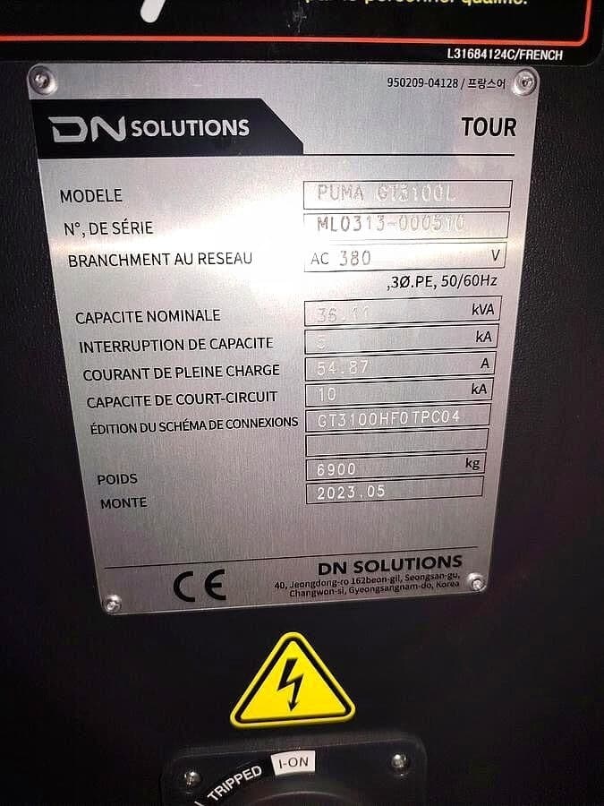 Токарный центр с ЧПУ DN Solutions Puma GT3100L-ID17973