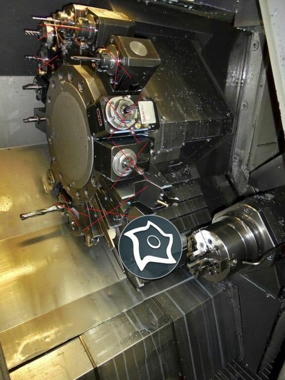 Токарный обрабатывающий центр с осью Y с ЧПУ Mazak SQT-200 MSY-ID13628