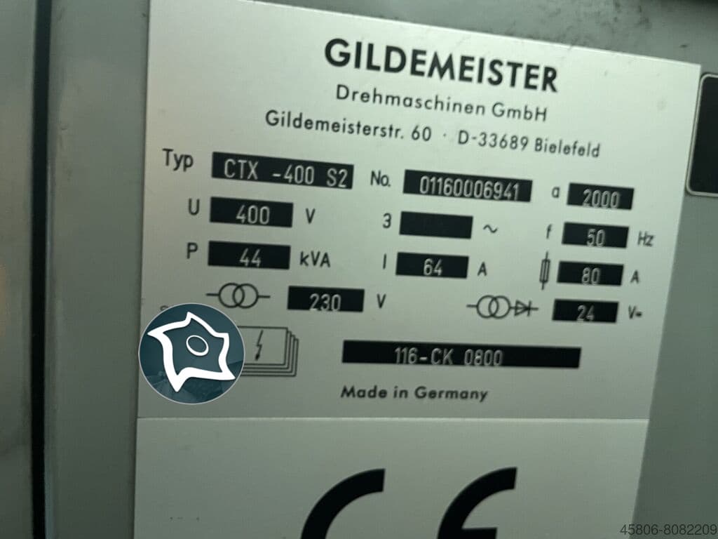 Токарный станок c ЧПУ Gildemeister CTX 400-ID16964