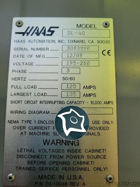 Токарный станок c ЧПУ HAAS SL 40 THE-ID16708