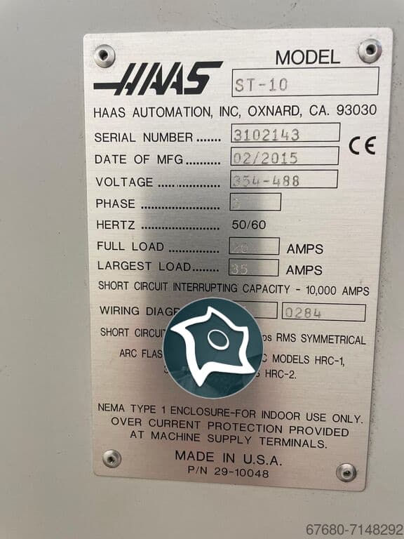 Токарный станок c ЧПУ HAAS ST 10-ID16668