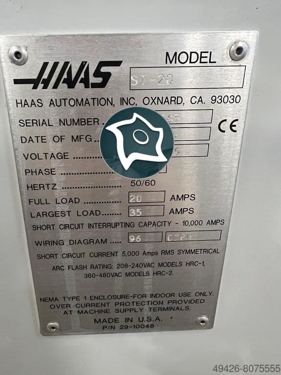 Токарный станок c ЧПУ HAAS ST 20-ID16960