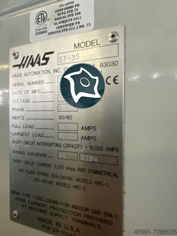 Токарный станок c ЧПУ HAAS ST 35-ID16680
