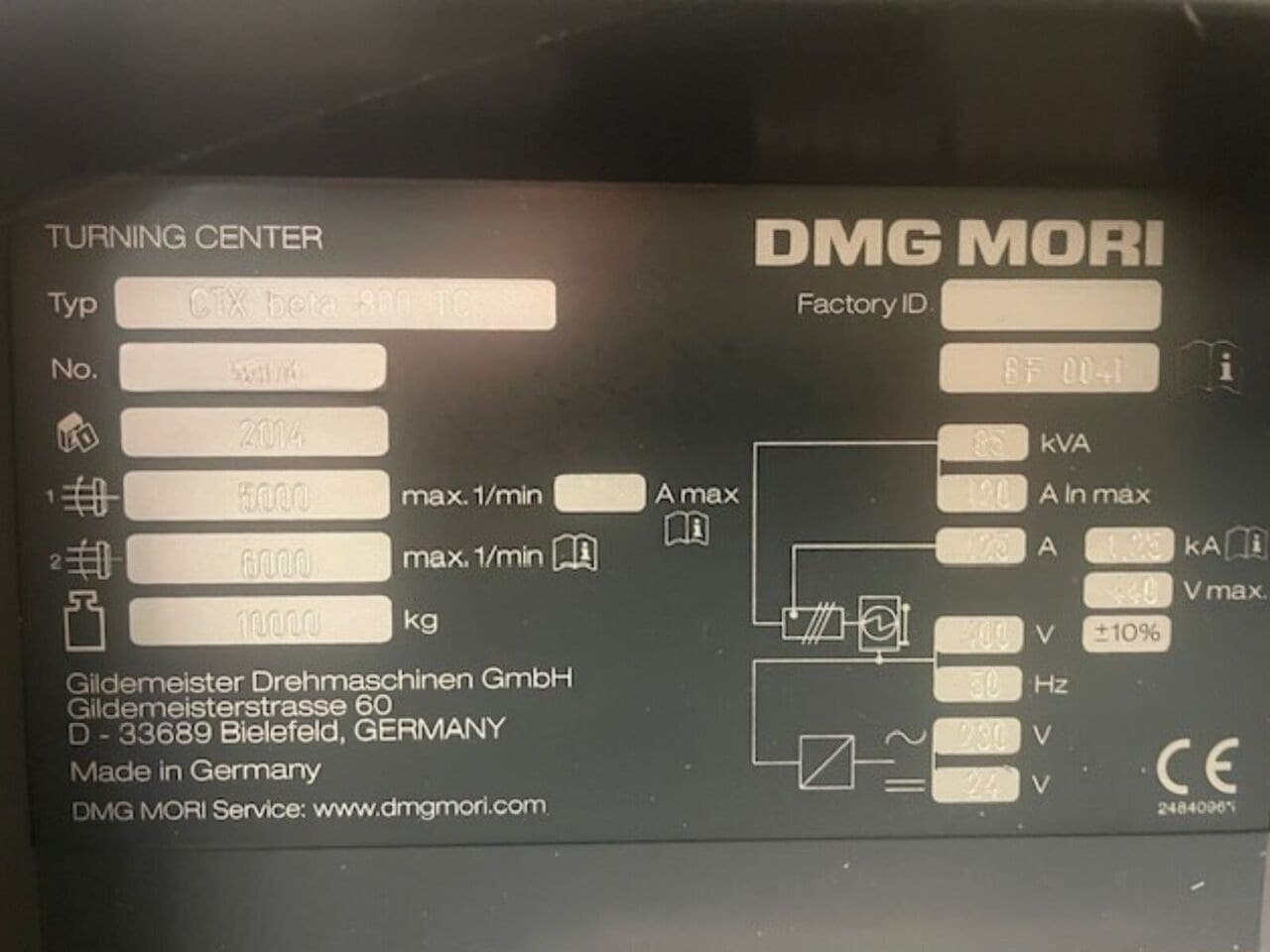 Токарный станок по металлу DMG CTX beta 800 TC-ID17696