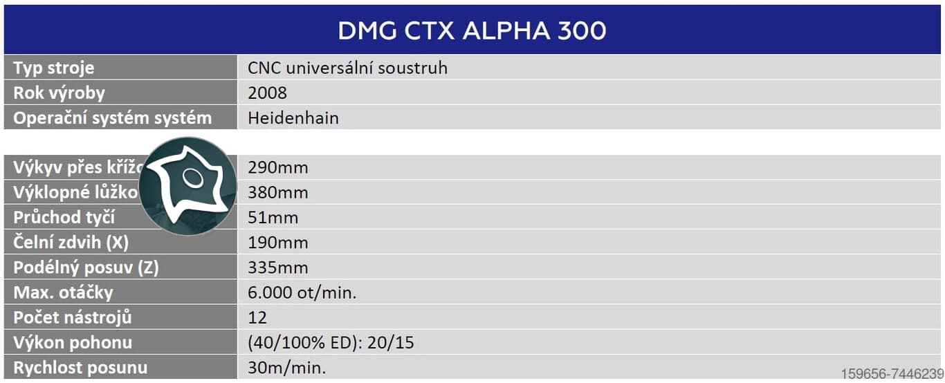 Токарный станок с ЧПУ DMG CTX ALPHA 300-ID16748