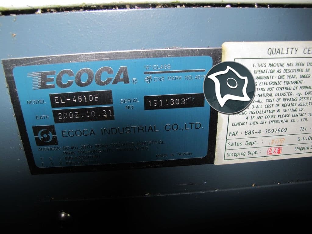 Токарный станок с ЧПУ ECOCA EL 4610-E-ID14378