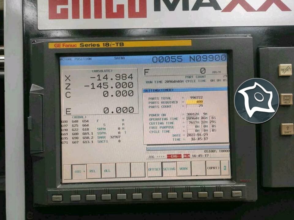 Токарный станок с ЧПУ Emco Maxturn 45S-ID16557