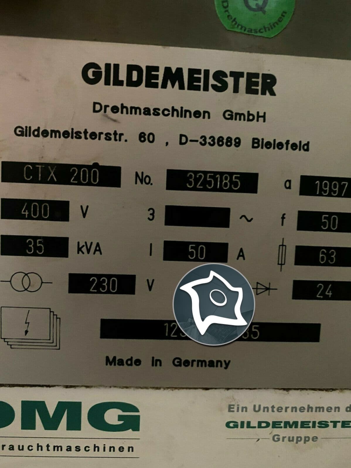 Токарный станок с ЧПУ Gildemeister CTX 200-ID14219