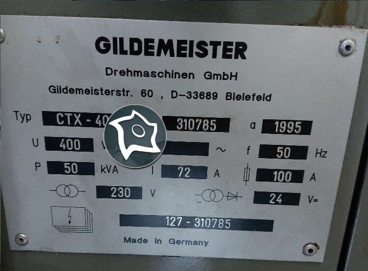 Токарный станок с ЧПУ Gildemeister CTX 400-ID16210