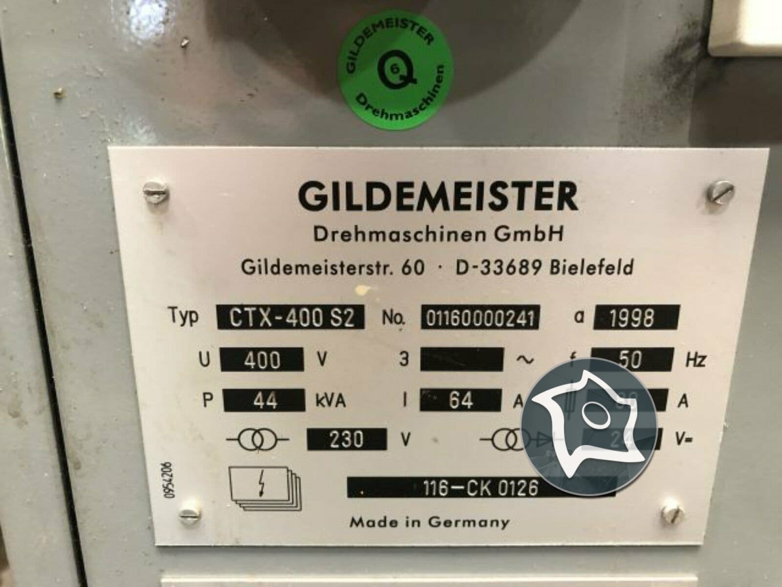 Токарный станок с ЧПУ Gildemeister CTX 400 S2-ID14557