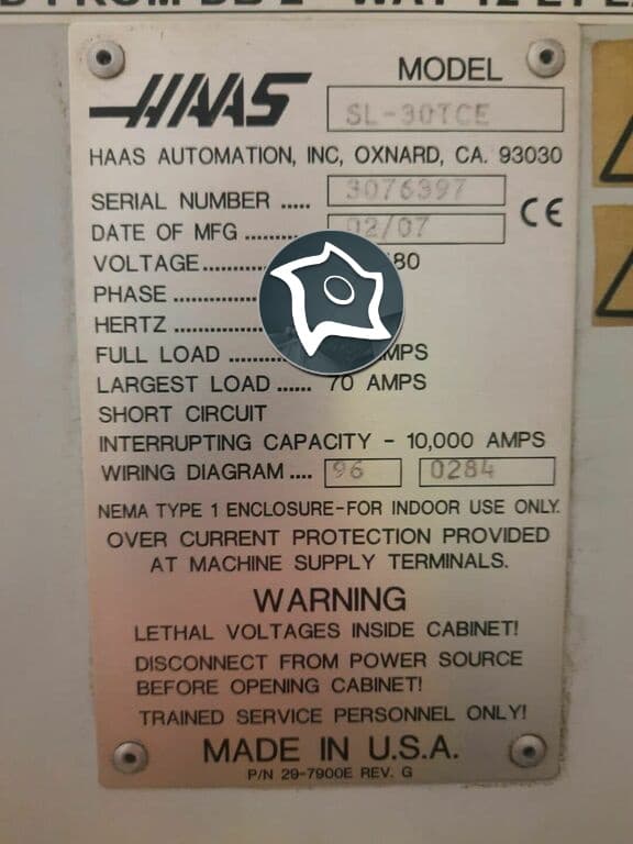 Токарный станок с ЧПУ HAAS SL 30-ID16348