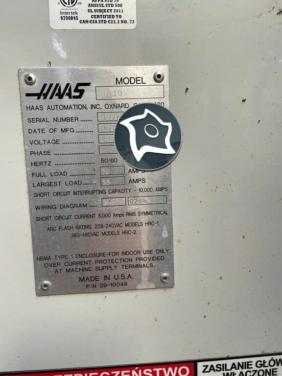 Токарный станок с ЧПУ HAAS ST 10-ID15820