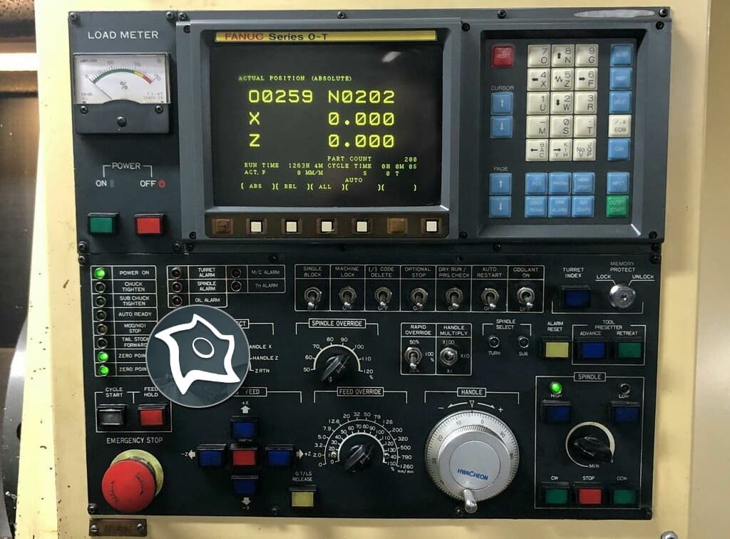 Токарный станок с ЧПУ HWACHEON HI ECO 21-ID16165