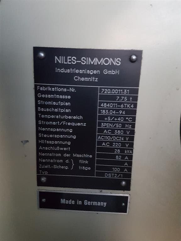 Токарный станок с ЧПУ NILES DST 2/1 CNC-ID17283