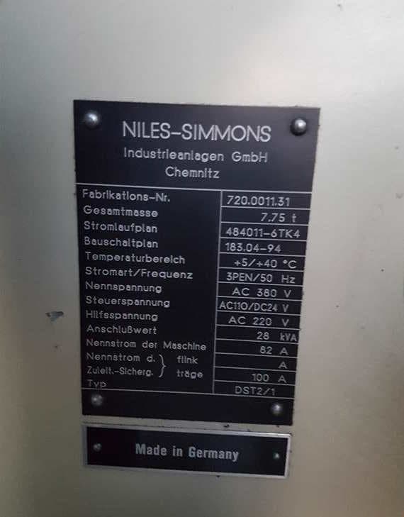 Токарный станок с ЧПУ NILES DST 2/1 CNC-ID17885