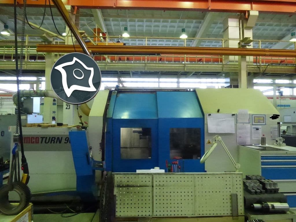 Токарный станок с ЧПУ, осью С и приводным инструментом Emco Emcoturn 900-ID11381