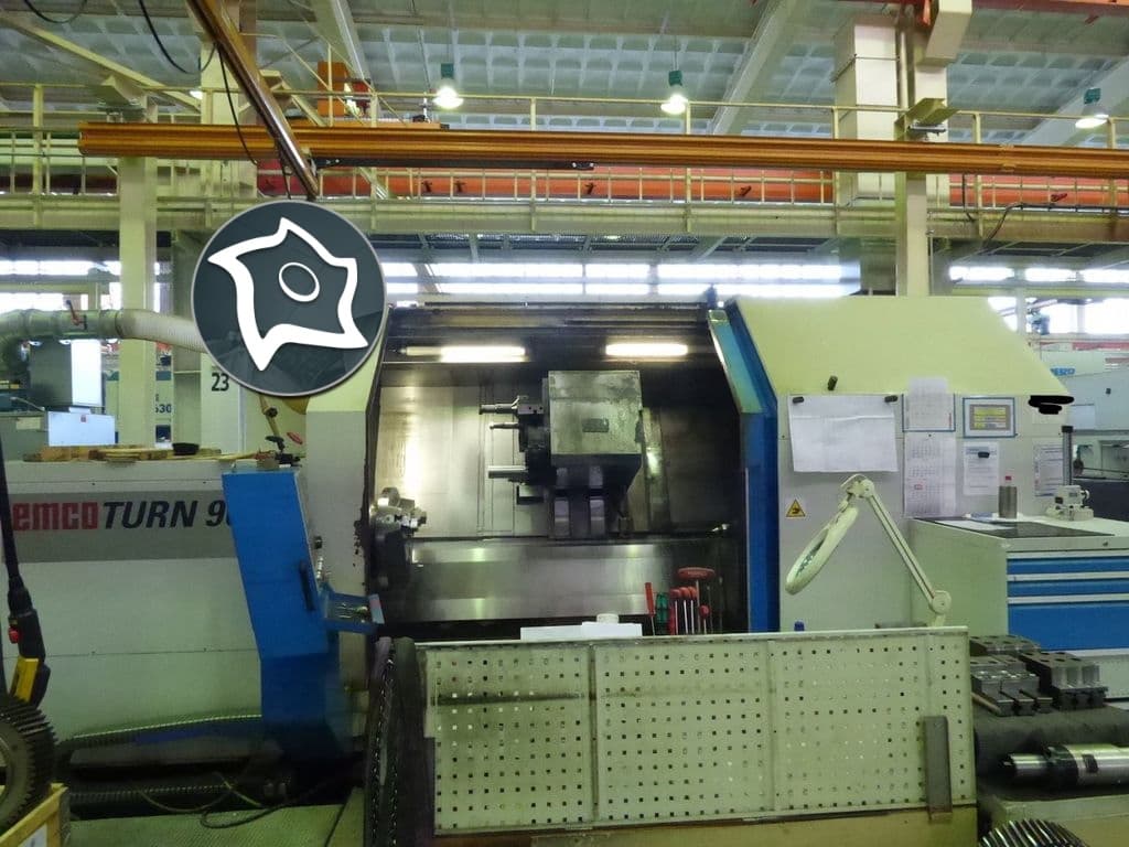 Токарный станок с ЧПУ, осью С и приводным инструментом Emco Emcoturn 900-ID11381
