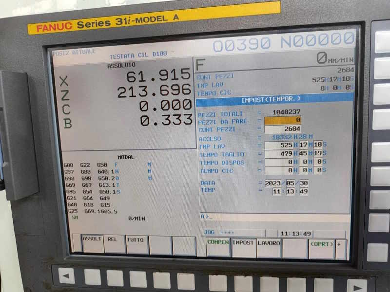 Токарный станок с ЧПУ с приводными инструментами Biglia B545M -ID17094