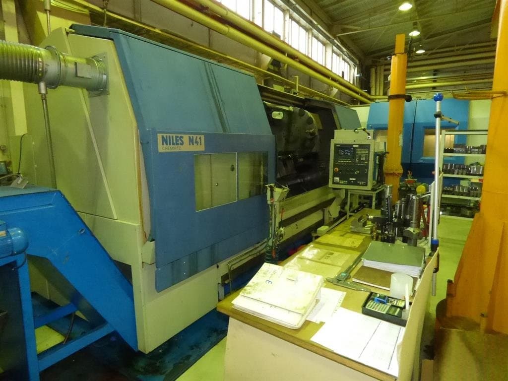 Токарный станок с ЧПУ - станок с наклонной станиной NILES-SIMMONS N 41x 3000-ID17169