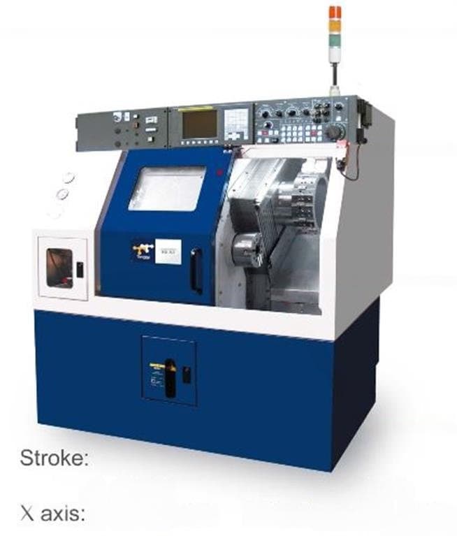 Токарный станок с ЧПУ - станок с наклонной станиной TONGTAI HS-22 с устройством подачи прутка 1200 (опция)-ID17184