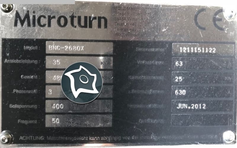 Токарный станок с циклическим управлением CHALLENGER MICROTURN BNC 2680-ID12326