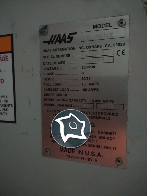 Токарный станок с задней бабкой HAAS SL-40-ID11837