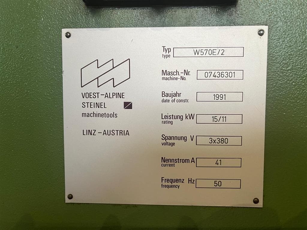 Токарный станок VOEST - ALPINE STEINEL W 570E (Weiler)-ID17465