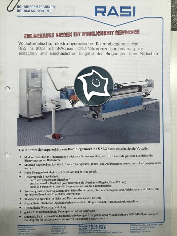 Трубогиб дорновый RASI S 80.3-ID14283