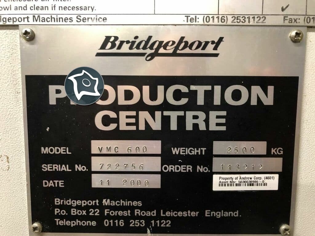 Универсально-фрезерный станок с ЧПУ Bridgeport VMC 600 XP-ID14017