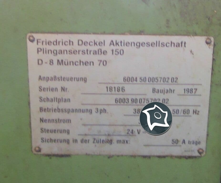 Универсально-фрезерный станок с ЧПУ DECKEL FP 5 NC-ID15501