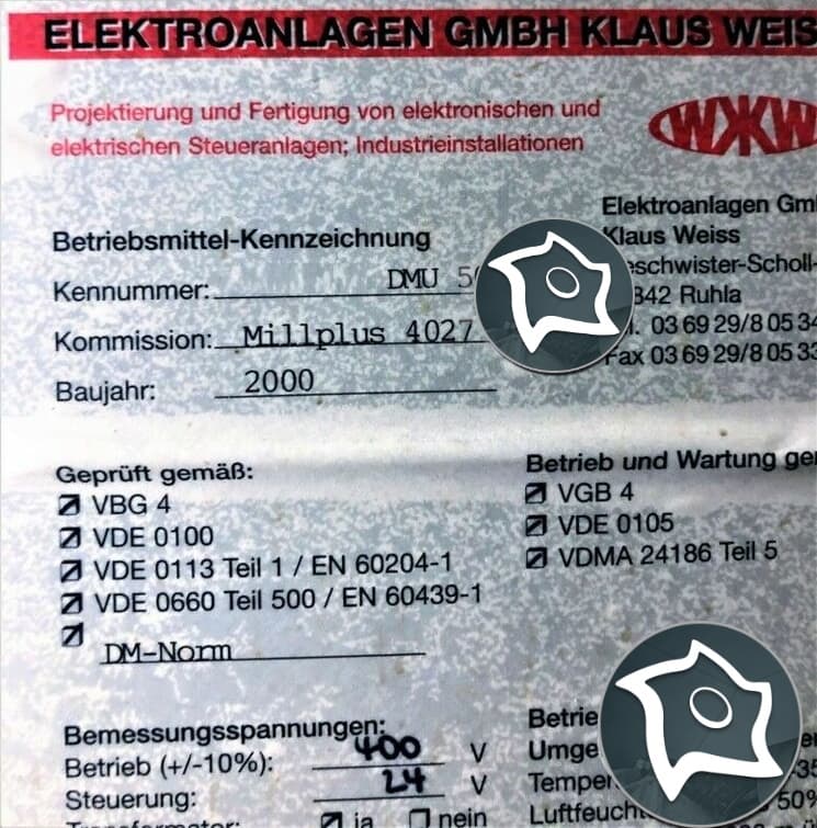 Универсально-фрезерный станок с ЧПУ Deckel Maho DMU 50 Evolution-ID14916