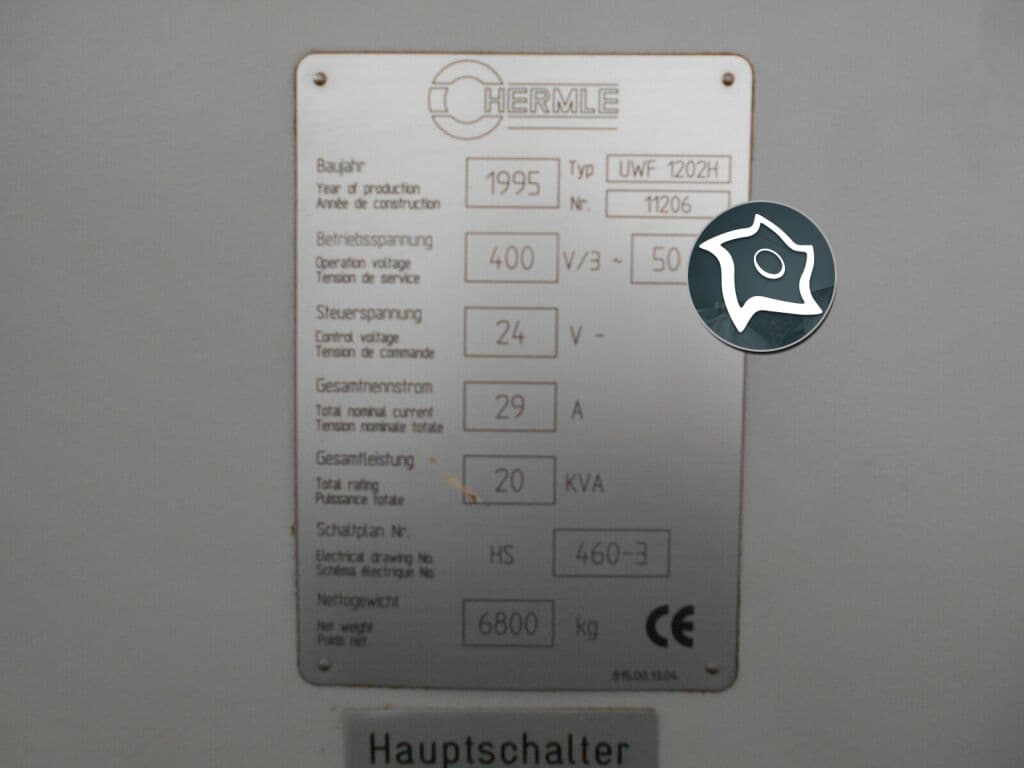 Универсально-фрезерный станок с ЧПУ HERMLE UWF 1202 H-ID15401