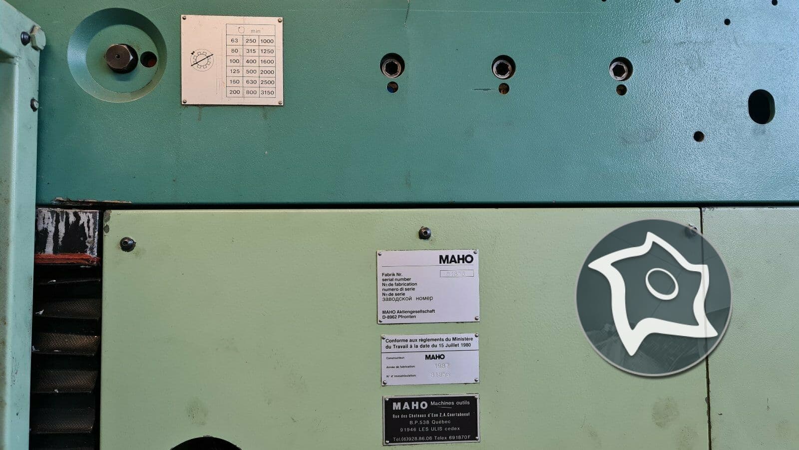 Универсально-фрезерный станок с ЧПУ MAHO MH 800 E-ID15336