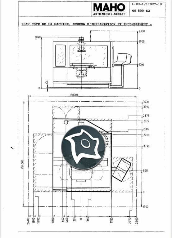 Универсально-фрезерный станок с ЧПУ MAHO MH 800 E-ID15465