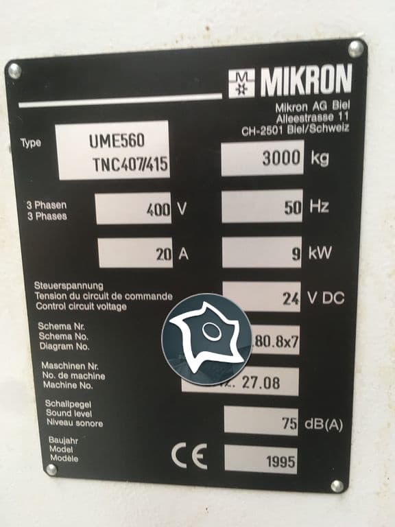 Универсально-фрезерный станок с ЧПУ MIKRON UME 560-ID15741