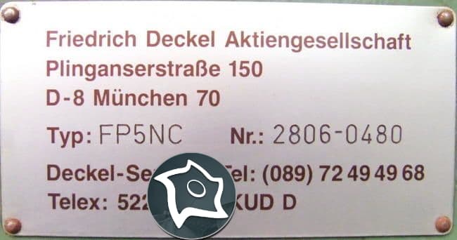 Универсальный фрезерный станок с ЧПУ DECKEL FP 5 NC-ID12585