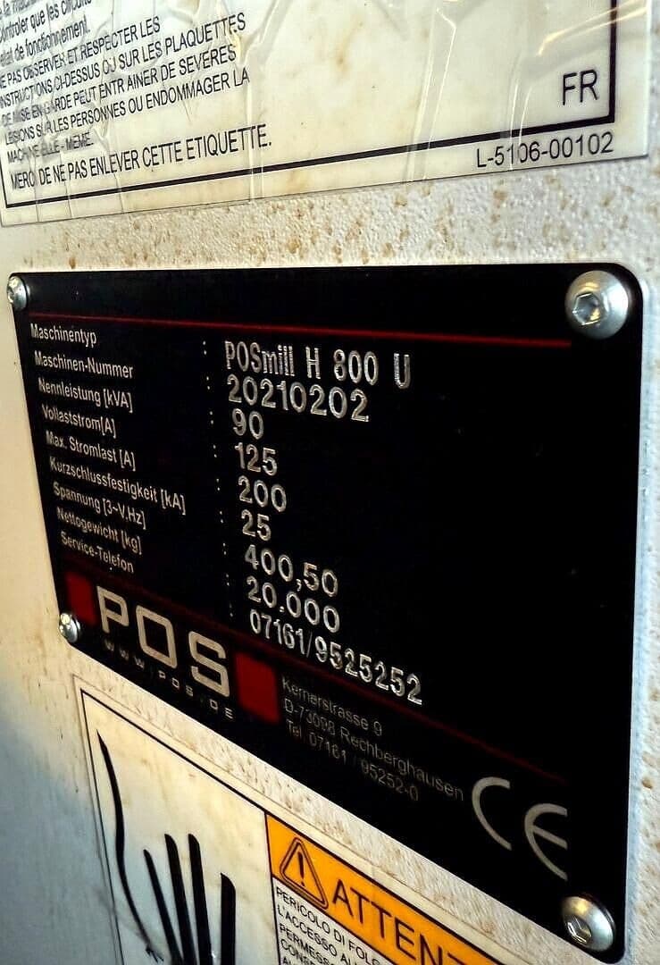 Универсальный обрабатывающий центр POS POSmill H 800 U-ID17977