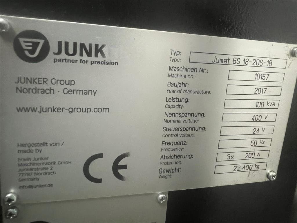 Универсальный шлифовальный станок JUNKER Jumat 6S 18-20S-18-ID17225