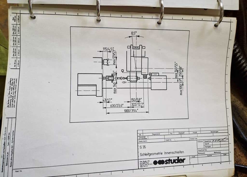 Универсальный шлифовальный станок STUDER S 35-ID17637