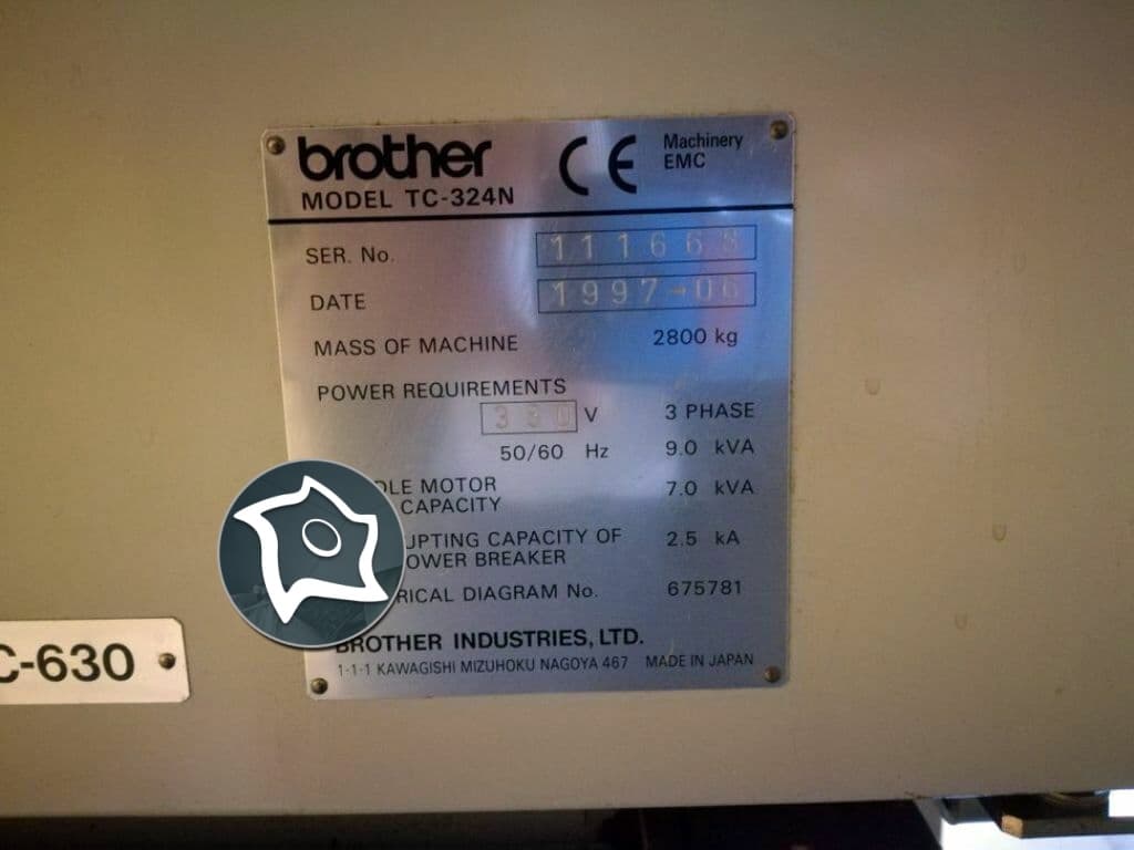 Вертикально-фрезерный станок с ЧПУ BROTHER TC 324 N-ID15100