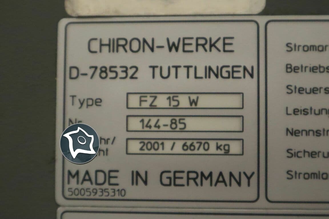 Вертикально-фрезерный станок с ЧПУ Chiron FZ 15 W-ID15826