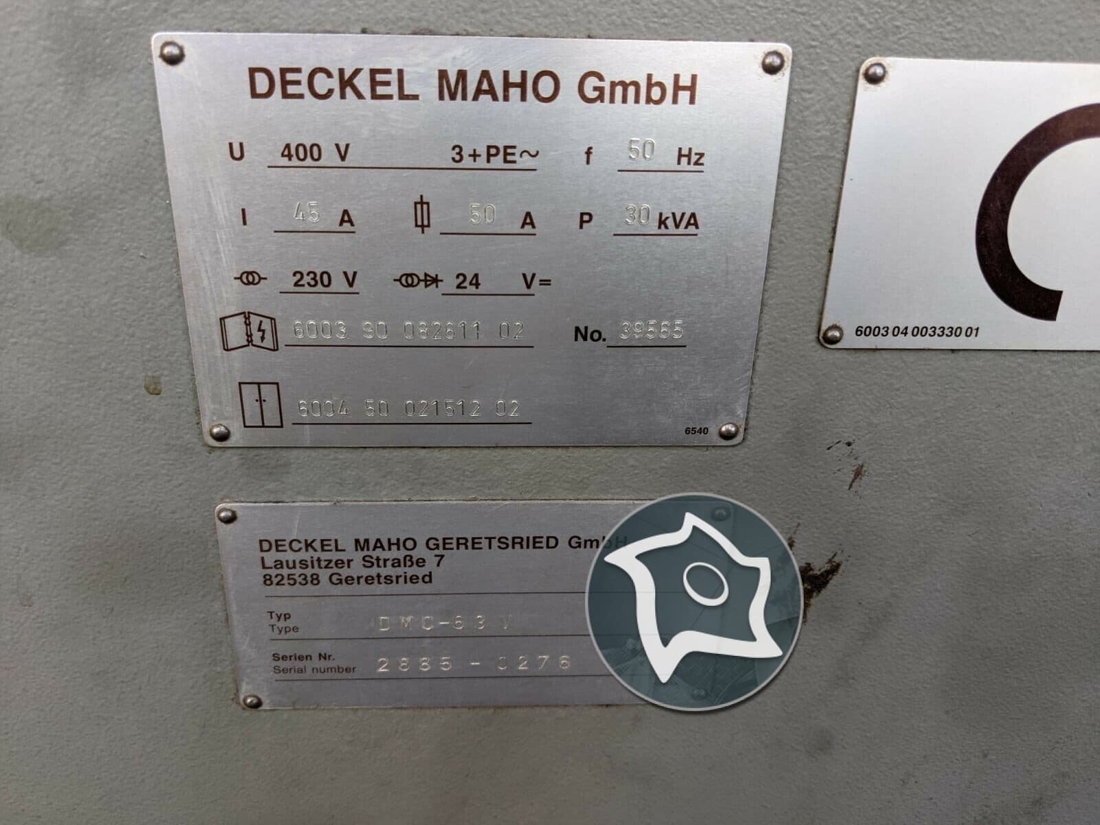 Вертикально-фрезерный станок с ЧПУ Deckel Maho DMC 63 V-ID14514