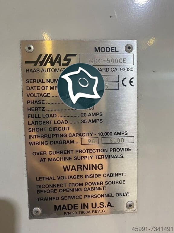 Вертикально-фрезерный станок с ЧПУ HAAS MDC 500-ID16768