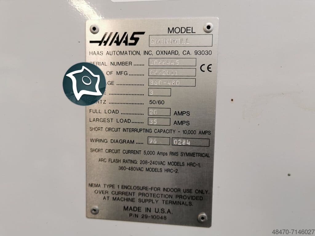 Вертикально-фрезерный станок с ЧПУ HAAS Super Mini Mill-ID16760