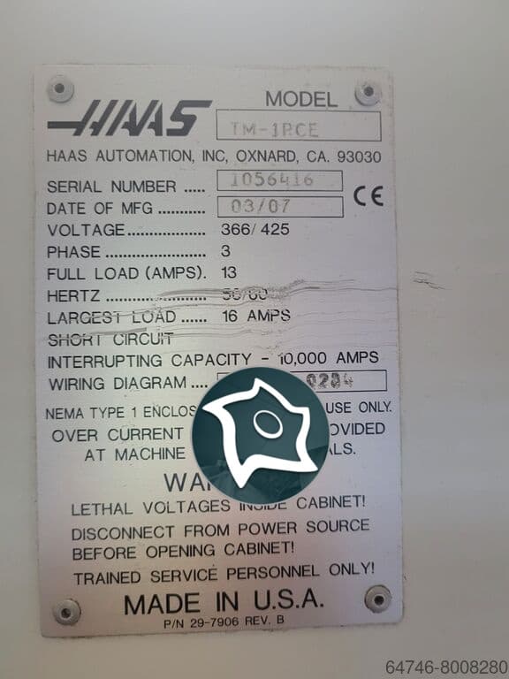 Вертикально-фрезерный станок с ЧПУ HAAS TM 1P-ID16937