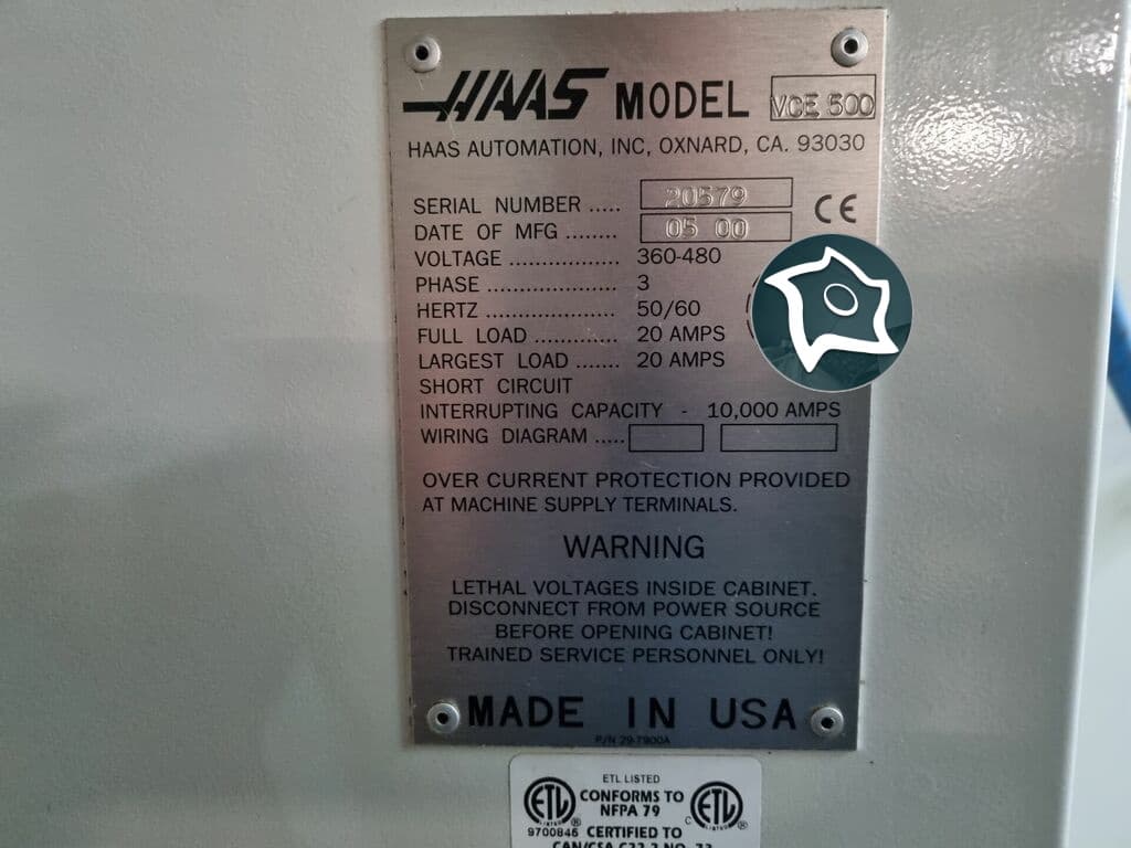 Вертикально-фрезерный станок с ЧПУ HAAS VF-1-ID16687