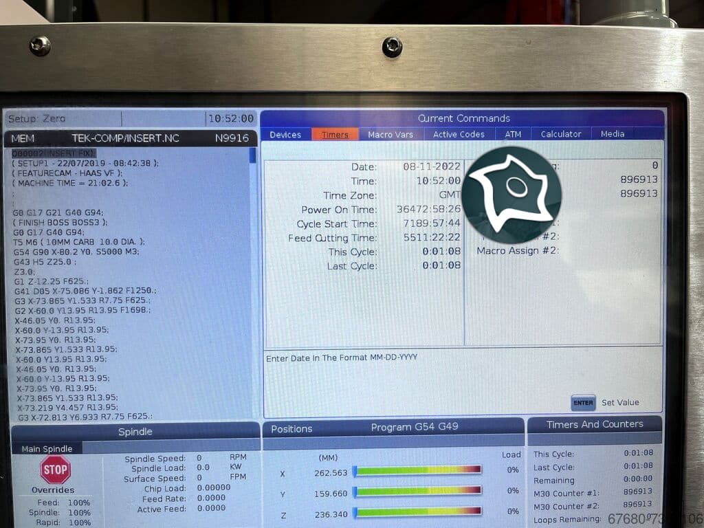 Вертикально-фрезерный станок с ЧПУ HAAS VF-1-ID16719