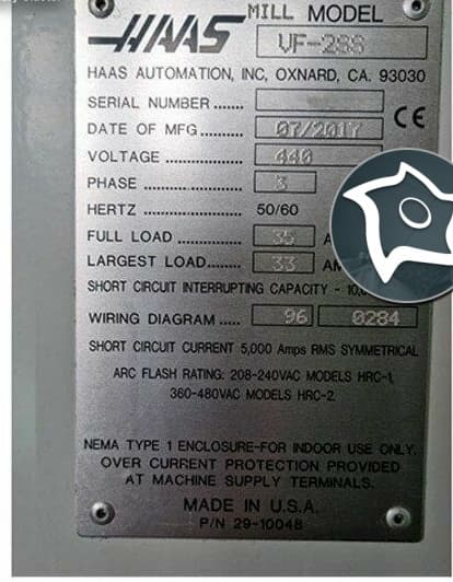 Вертикально-фрезерный станок с ЧПУ HAAS VF-2 SS-ID15477