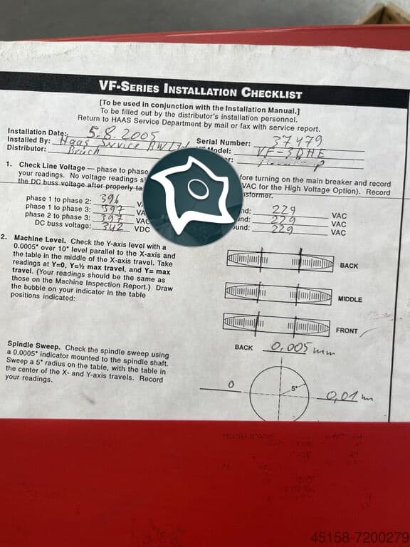 Вертикально-фрезерный станок с ЧПУ HAAS VF-3 DHE-ID16715