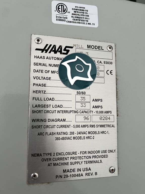 Вертикально-фрезерный станок с ЧПУ HAAS VF-3-ID16705